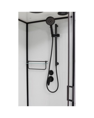 Душевая кабина 110x80x220 см Frank F411R Black 114115 прозрачное