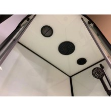 Душевая кабина 100x80x220 см Frank F418R М Black 20052 текстурное стекло