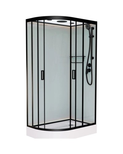 Душевая кабина 120x80x220 см Frank F412R Black 214215 прозрачное
