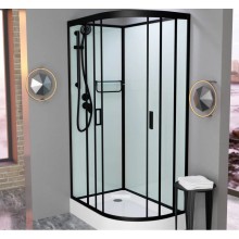 Душевая кабина 110x80x215 см Frank F411L Black 114004 прозрачное