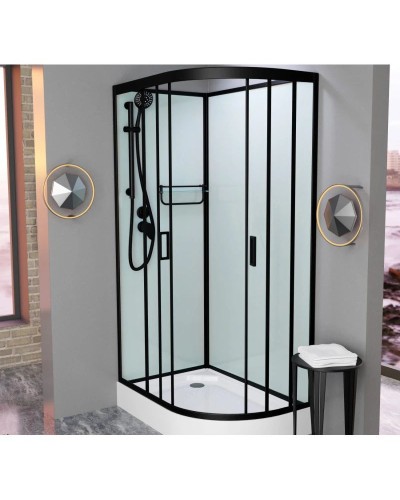 Душевая кабина 120x80x215 см Frank F412L Black 214014 прозрачное