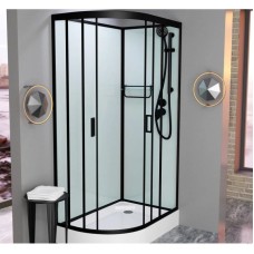 Душевая кабина 110x80x215 см Frank F411R Black 114005 прозрачное