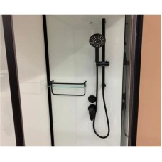 Душевая кабина 110x80x215 см Frank F411R М Black 20057 текстурное стекло