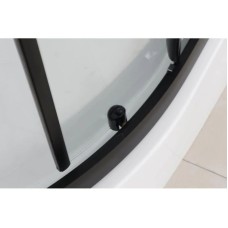 Душевая кабина 110x80x215 см Frank F411R М Black 20057 текстурное стекло