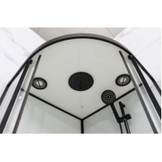 Душевая кабина 90x90x220 см Frank F409/1 Black 139009 прозрачное