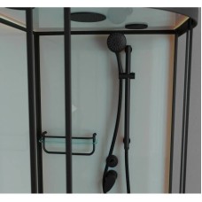 Душевая кабина 90x90x220 см Frank F409/1 Black 139009 прозрачное