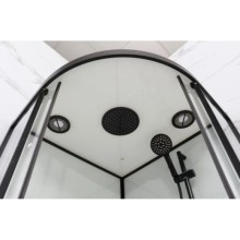 Душевая кабина 100x100x220 см Frank F400/1 Black 141009 прозрачное