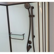 Душевая кабина 90x90x215 см Frank F409/1 Black 140009 прозрачное