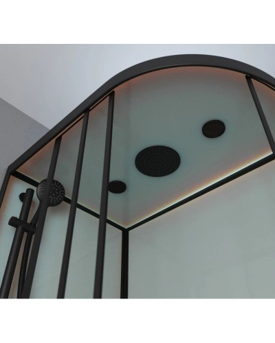 Душевая кабина 120x80x220 см Frank F412/1L Black 143009 прозрачное