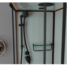 Душевая кабина 120x80x220 см Frank F412/1L Black 143009 прозрачное