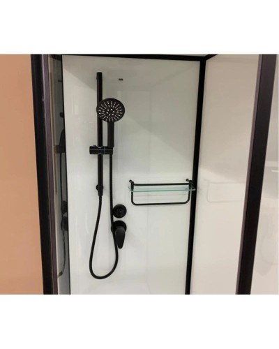 Душевая кабина 120x80x220 см Frank F412/1L Black 143009 прозрачное