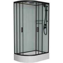 Душевая кабина 120x80x220 см Frank F412/1R Black 145009 прозрачное