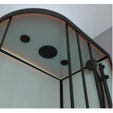 Душевая кабина 120x80x220 см Frank F412/1R Black 145009 прозрачное