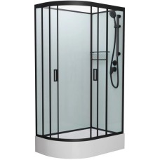 Душевая кабина 120x80x215 см Frank F412/1R Black 146009 прозрачное