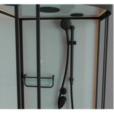 Душевая кабина 90x90x220 см Frank F409/2 Black 147009 прозрачное