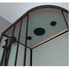 Душевая кабина 120x80x220 см Frank F412/2L М Black 20074 текстурное стекло