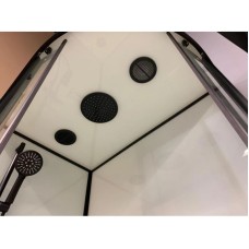 Душевая кабина 120x80x220 см Frank F412/2L М Black 20074 текстурное стекло