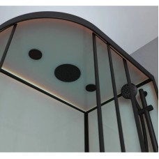 Душевая кабина 120x80x220 см Frank F412/2R Black 153009 прозрачное