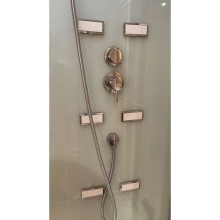 Душевая кабина 140x85x218 см Frank F505-1 2015372 прозрачное