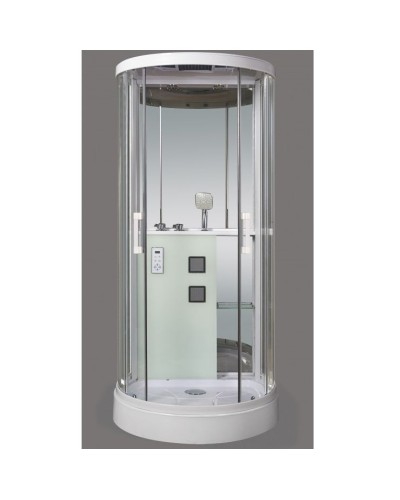 Душевая кабина Grossman GR-140 100x90 профиль Белый стекло прозрачное