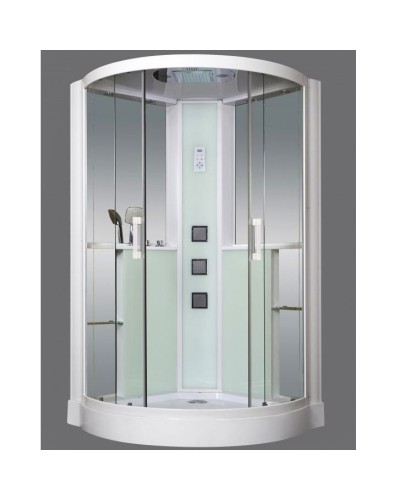 Душевая кабина Grossman GR-142 120x120 профиль Белый стекло прозрачное