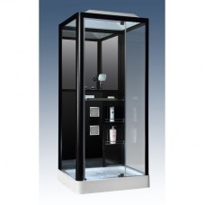 Душевая кабина Grossman GR-221 90x90 профиль Черный стекло прозрачное