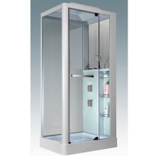 Душевая кабина Grossman GR-122 100x80 профиль Белый стекло прозрачное