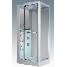 Душевая кабина Grossman GR-122 100x80 профиль Белый стекло прозрачное