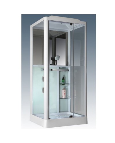 Душевая кабина Grossman GR-126 100x90 профиль Белый стекло прозрачное