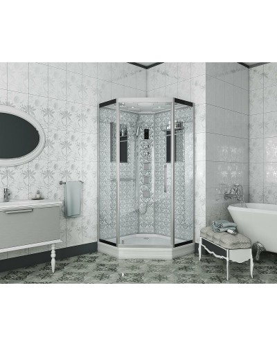 Душевая кабина Niagara Lux NG-7717W 100x100 с гидромассажем