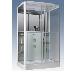 Душевая кабина Grossman GR-128 135x90 профиль Белый стекло прозрачное