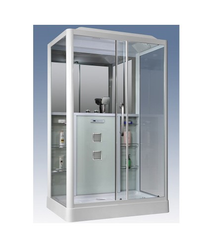 Душевая кабина Grossman GR-128 135x90 профиль Белый стекло прозрачное