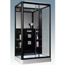 Душевая кабина Grossman GR-227 120x90 профиль Черный стекло прозрачное