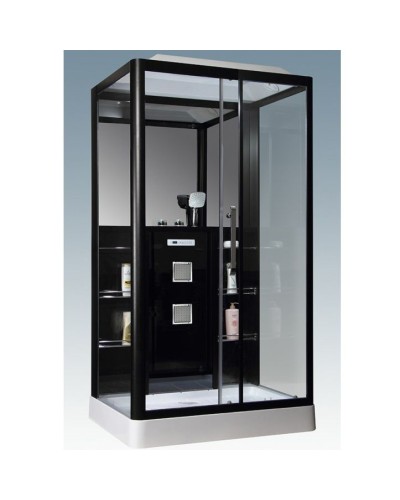 Душевая кабина Grossman GR-227 120x90 профиль Черный стекло прозрачное