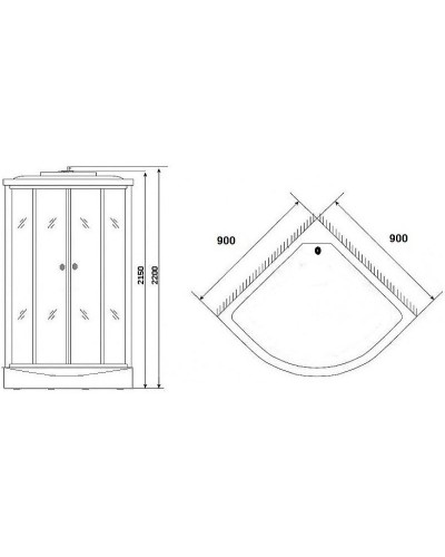 Душевая кабина Niagara Ultra 90x90 NG-1901-01 с гидромассажем