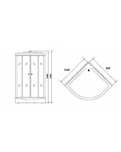 Душевая кабина Niagara Ultra NG-1903-01L 120x80 с гидромассажем