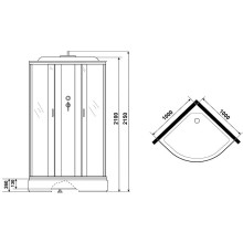 Душевая кабина Niagara Classic 100x100 NG-3302-14 без гидромассажа