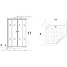 Душевая кабина Niagara Ultra 90x90 NG-2306-01 без гидромассажа