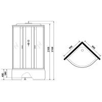 Душевая кабина Niagara Classic 90x90 NG-2308-14 без гидромассажа
