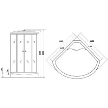 Душевая кабина Niagara Ultra 120x120 NG-5012-01 с гидромассажем