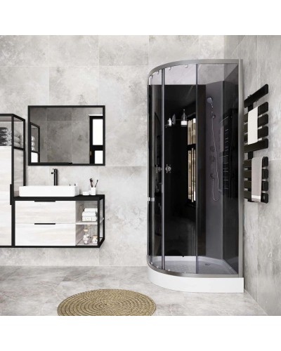 Душевая кабина 90х90х200 см Niagara E90/13/TN/BK тонированное