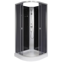 Душевая кабина 90х90х200 см Niagara E90/13/TN/BK тонированное