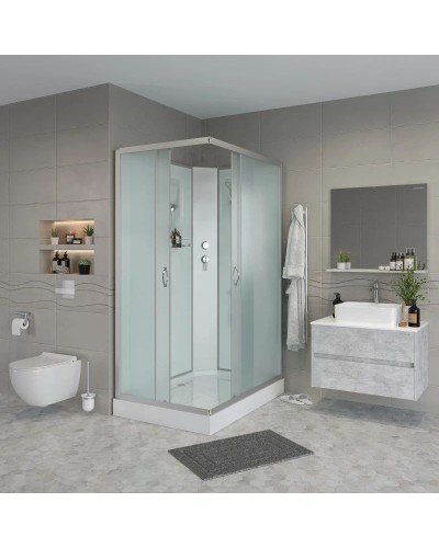 Душевая кабина 120х90х200 см Niagara NG-43295-14QBK матовое