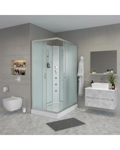 Душевая кабина 120х90х200 см Niagara NG-43295-14QBKG матовое