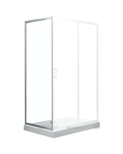 Душевая стенка Aquanet SP-0800A 80 профиль Хром стекло прозрачное