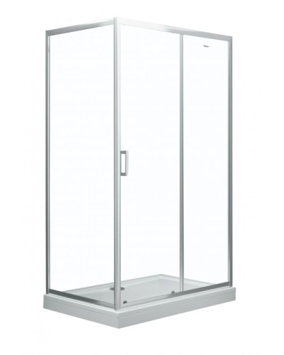 Душевая стенка Aquanet SP-0800A 80 профиль Хром стекло прозрачное
