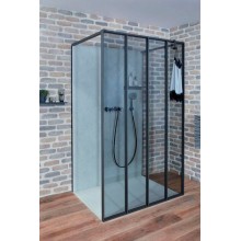 Душевая стенка Jacob Delafon Nouvelle Vague 30 E94WI30-B1 профиль Черный стекло прозрачное