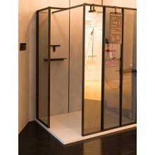 Душевая стенка Jacob Delafon Nouvelle Vague 40 E94WS40-VTG профиль Черный матовый стекло тонированное