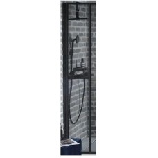 Душевая стенка Jacob Delafon Nouvelle Vague 30 E94WI30-MZ профиль Черный стекло зеркальное