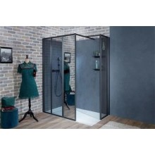 Душевая стенка Jacob Delafon Nouvelle Vague 30 E94WI30-MZ профиль Черный стекло зеркальное